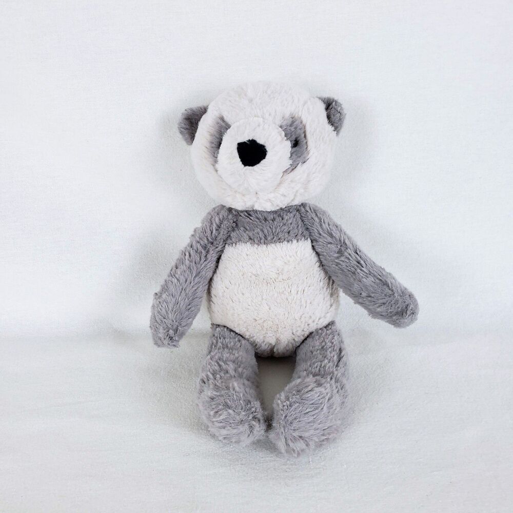 Jellycat Buckley Panda Stuffed Animal 11" Gray Retired Rare